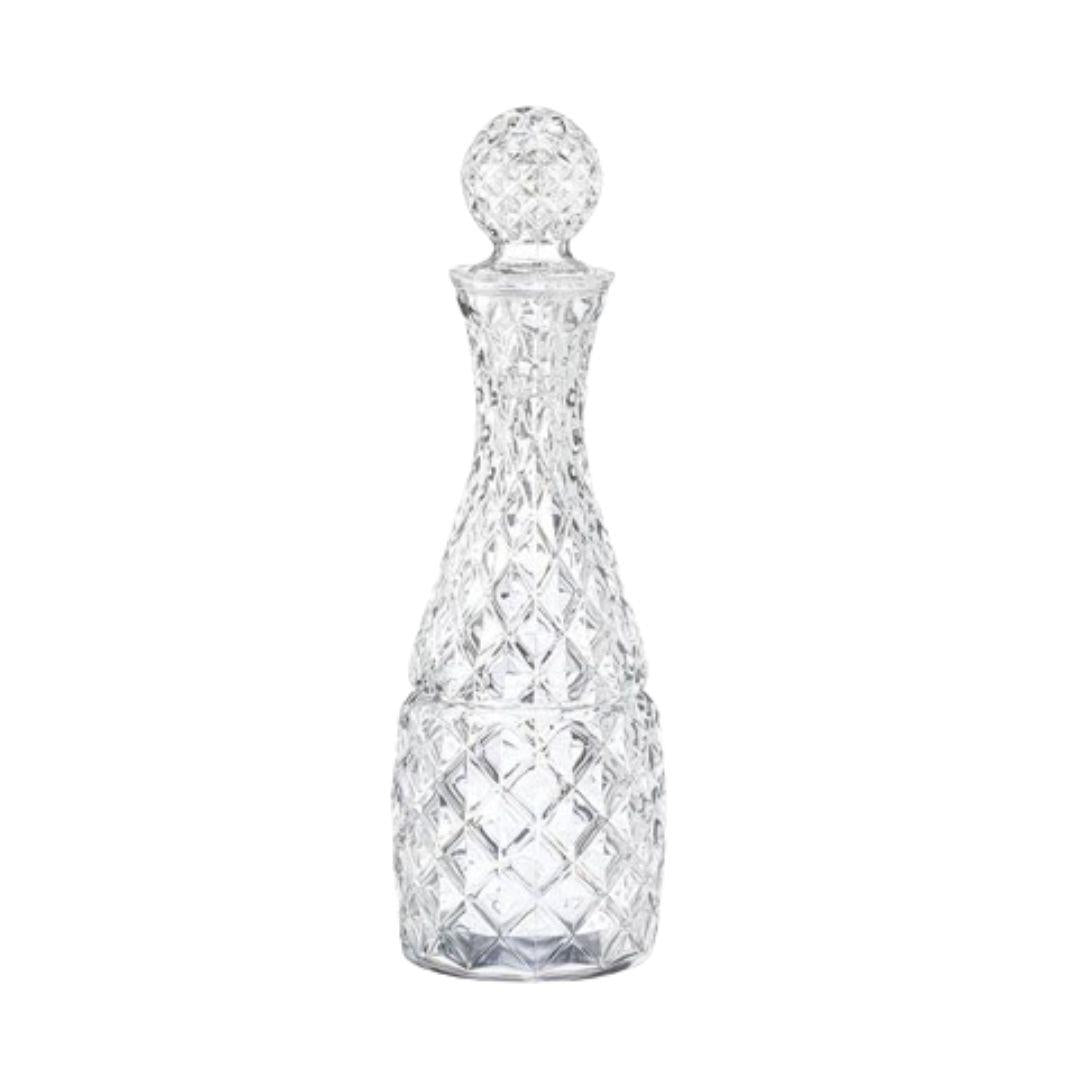 Alegre Glass El Yapımı 3 Parça Karaf Seti