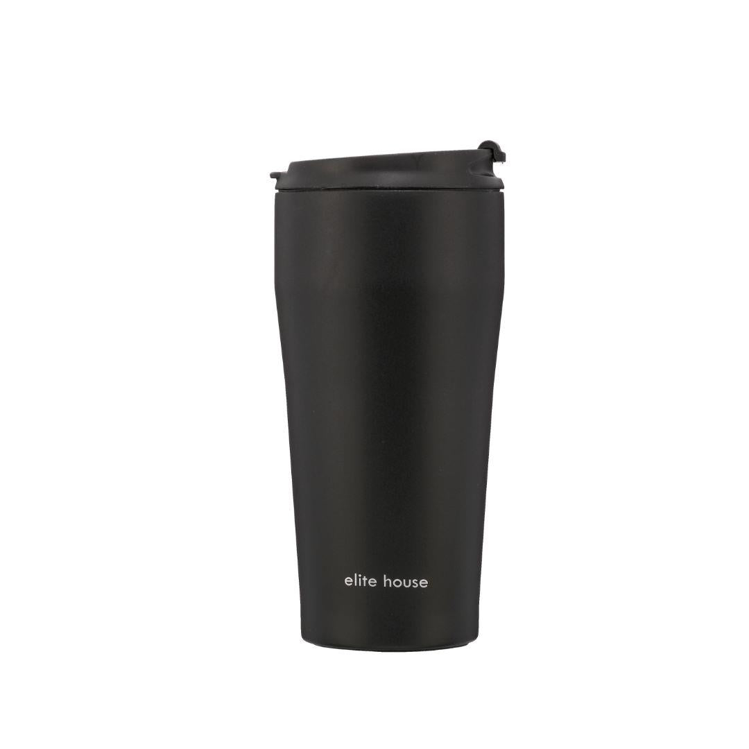 Elite House Sport Sıcak Soğuk 400 ml Termos Bardak Siyah