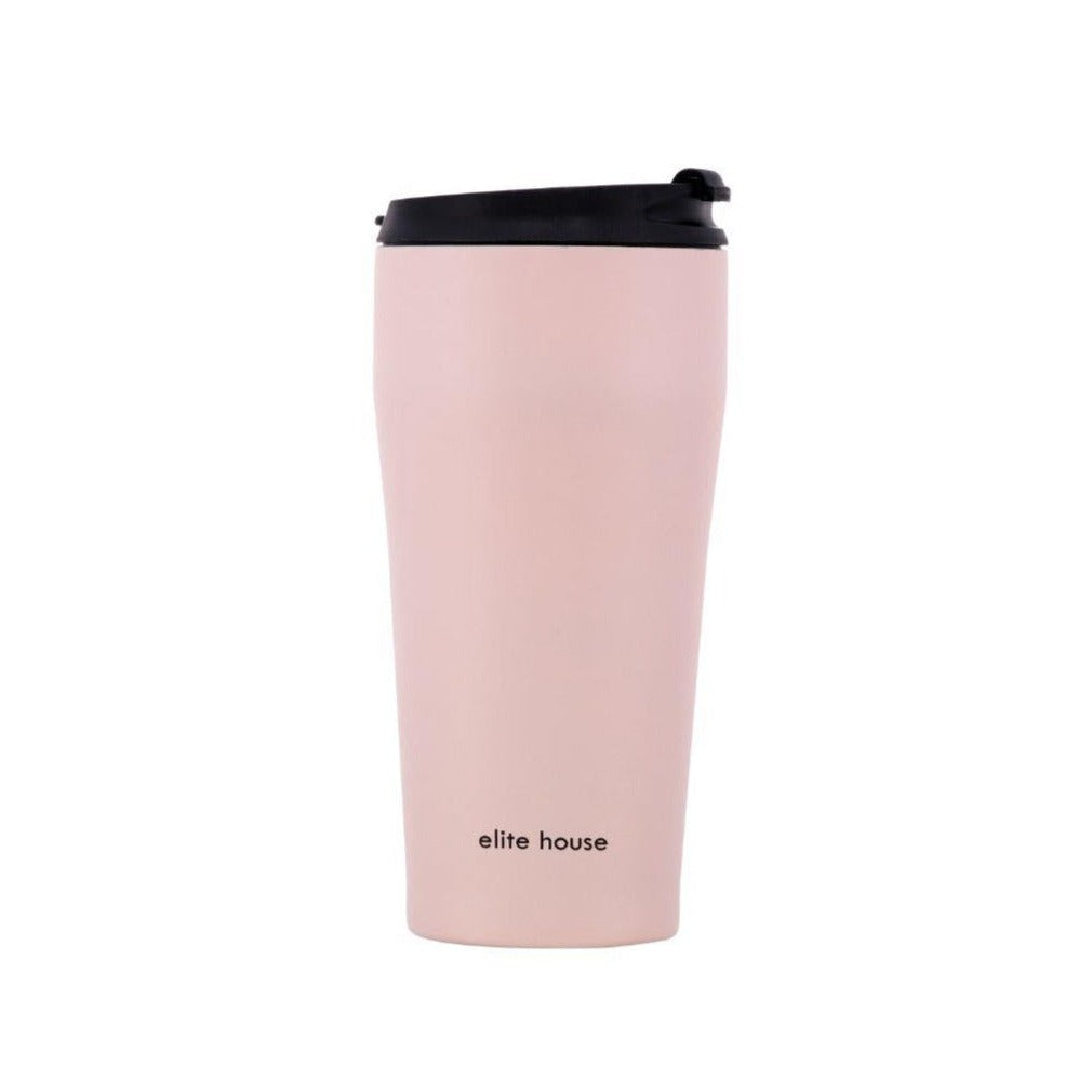 Elite House Sport Sıcak Soğuk 400 ml Termos Bardak Toz Pembe