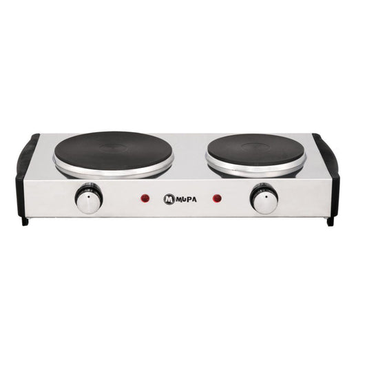MUPA PLUS INOX ELEKTRİKLİ OCAK İKİLİ 1000+1500W